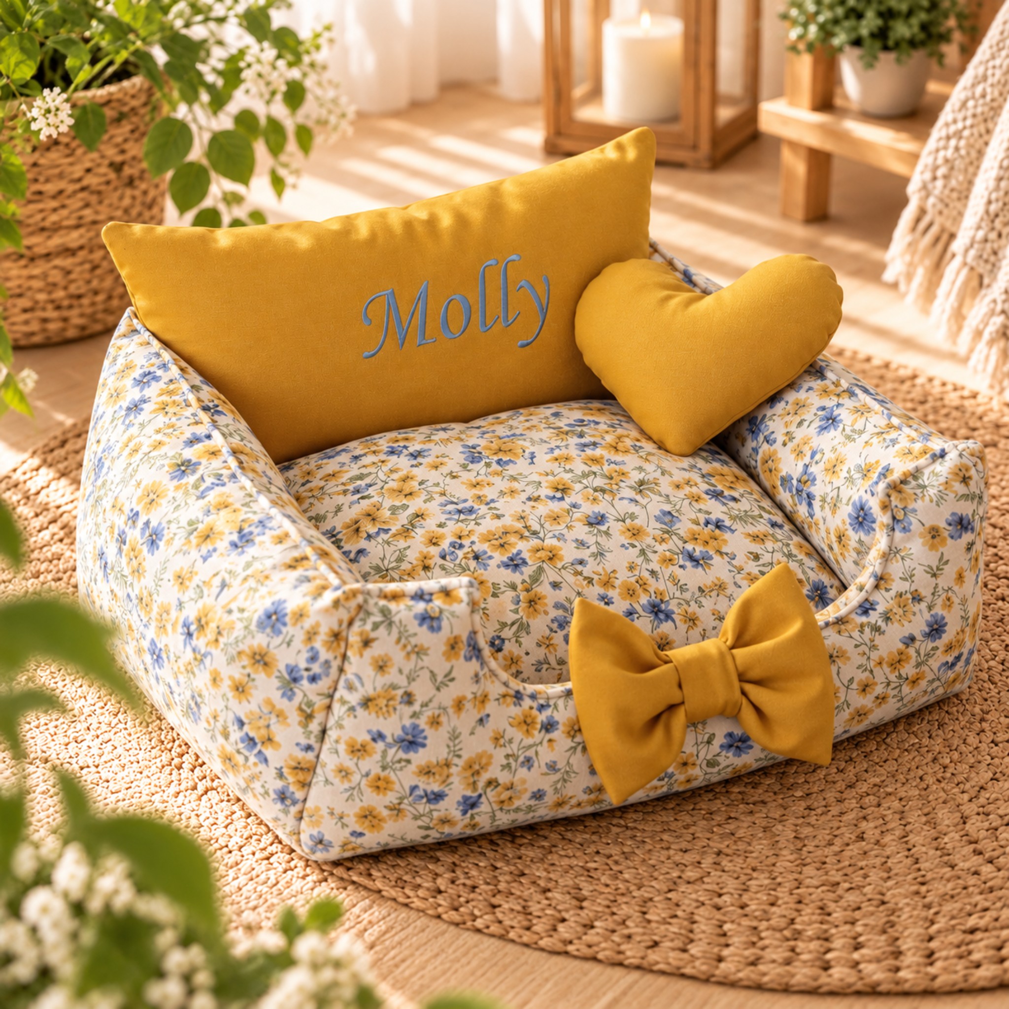 Cuccia Divanetto Personalizzabile in Cotone per Cani